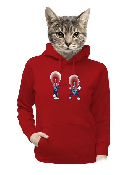 Prdlá dámska mikina klokanka Red Mal