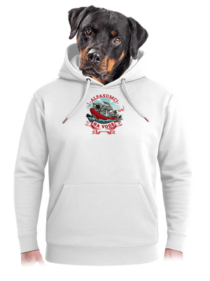 Alfasumci na vode unisex mikina premium Snowwhite