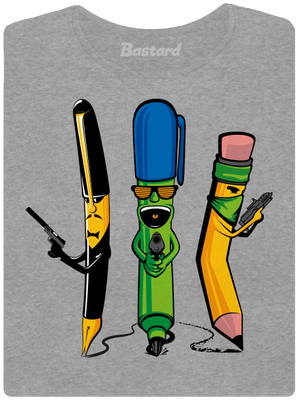 Písací gang dámske tričko Dark Gray Melange