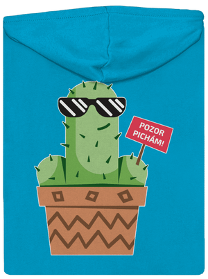 Pozor pichám dámska mikina na zips Blue Atol