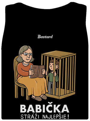 Babička stráži najlepšie dámske tielko klasické Black