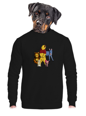 unisex mikina bez kapucne