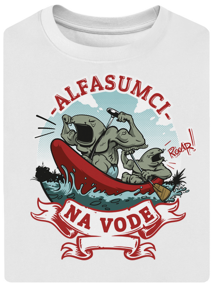 Alfasumci na vode unisex tričko oversized White
