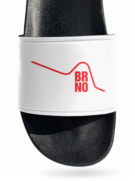 Brno šľapky White
