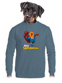 unisex mikina bez kapucne