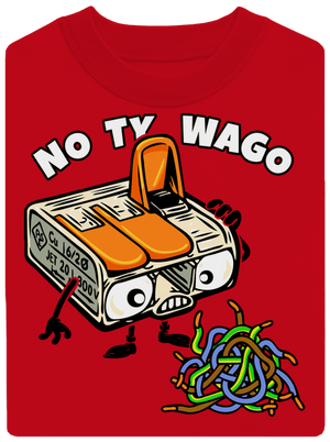 Wago svorka unisex mikina bez kapucne Red