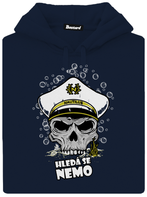 Kapitán Nemo pánska mikina klokanka Navy