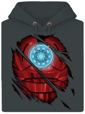 Ironman unisex mikina premium Charcoal