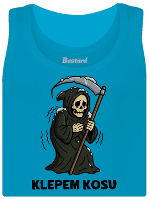 Klepem kosu dámske tielko klasické Blue Atol