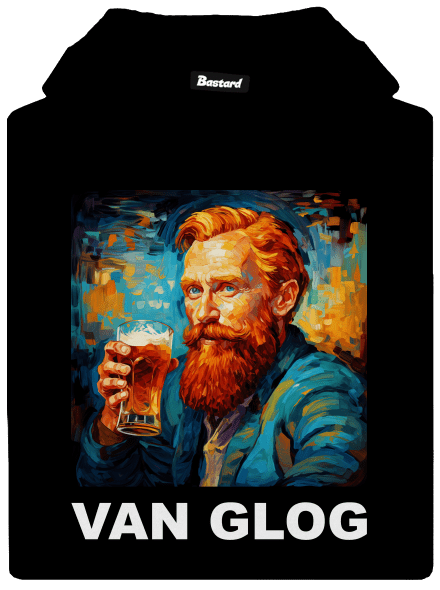 Van Glog pánska mikina klokanka Black