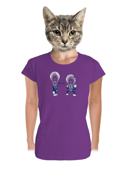 Prdlá dámske tričko prémium Purple