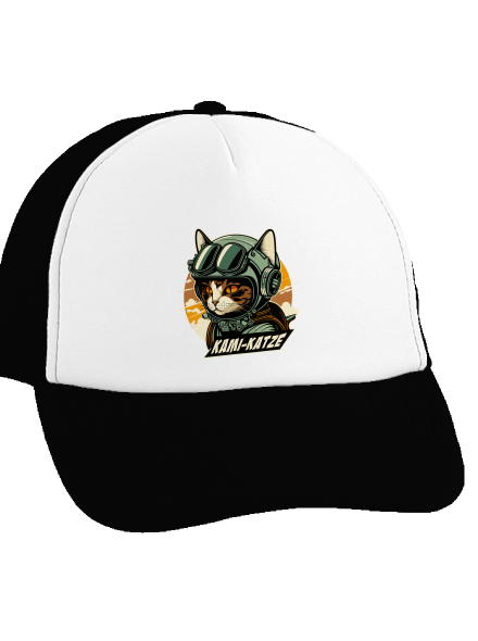 Kami-Katze šiltovka truckerka Black cap