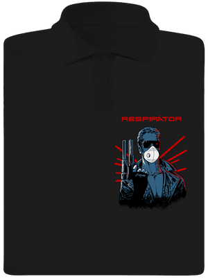 Respirátor pánska polokošeľa Black