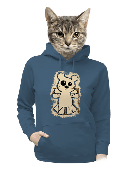 Da Vinci Teddy dámska mikina klokanka Denim