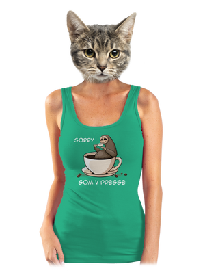 V presse dámske tielko klasické Mint Mal