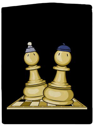 Šach a Mat dámska mikina na zips Black