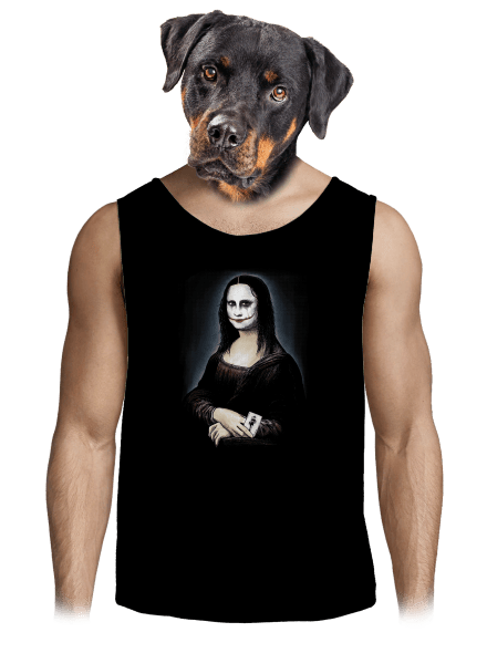 Mona Joker Lisa pánske tielko Black