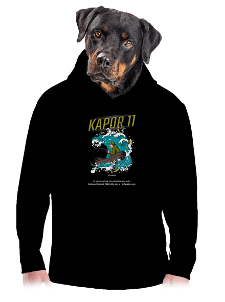 Kapor 11 pánska mikina klokanka Black