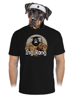 Ing. Kong pánske športové tričko Black