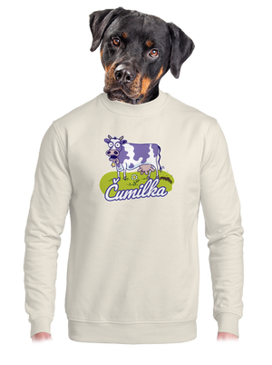 Čumilka unisex mikina bez kapucne Off White