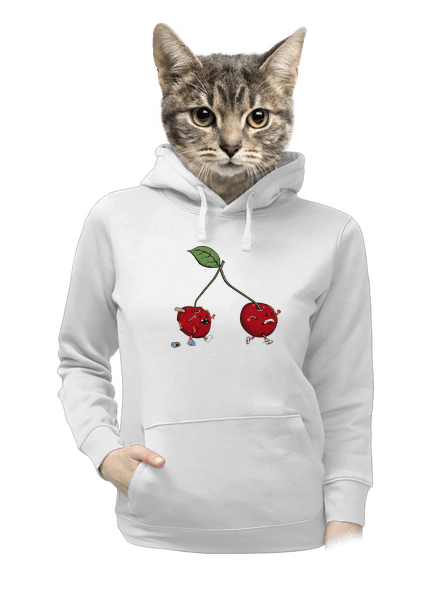 Nie je úniku dámska mikina klokanka White