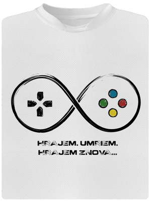 Hrajem znova pánske športové tričko White
