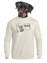 unisex mikina bez kapucne