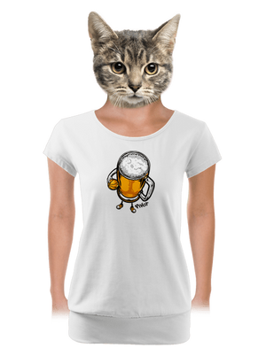 dámske tričko s lemom