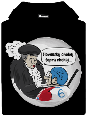 Slovenský hokej detská mikina klokanka Black