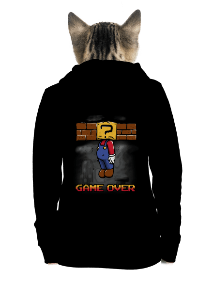 Game Over dámska mikina na zips Black