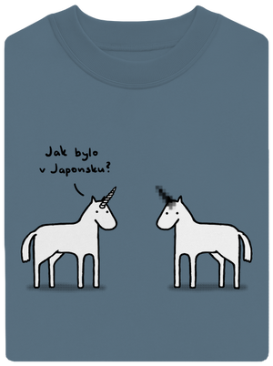 Pornorožec unisex mikina bez kapucne Nordic Blue