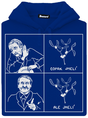 Cimrman: Copak jmelí dámska mikina klokanka Royal Blue Mal