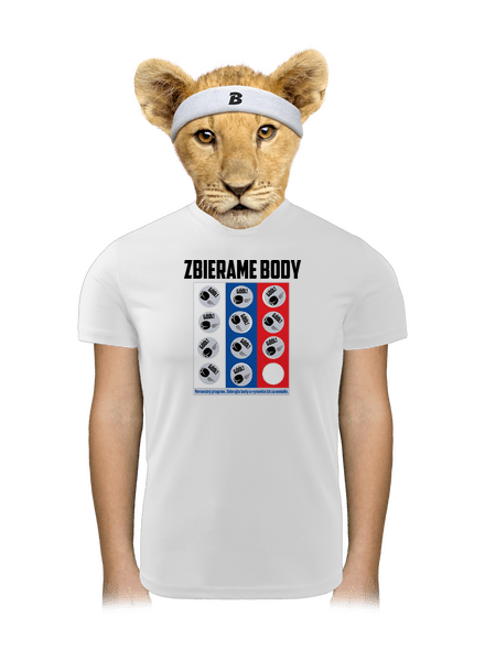 Zbierame body - hokej detské športové tričko White