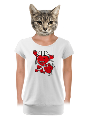 dámske tričko s lemom