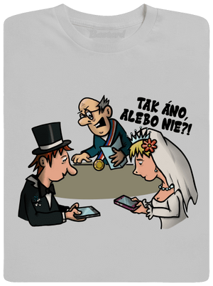 Svadobný obrad pánske tričko Pacific Grey