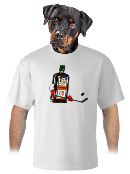 Jágrmeister unisex tričko oversized White