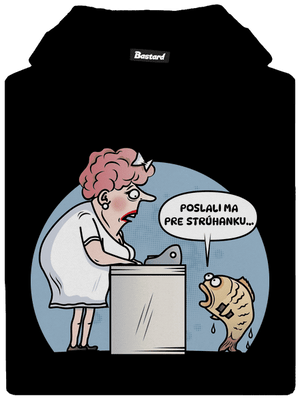 Strúhanka detská mikina klokanka Black