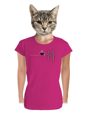 Coffee help dámske tričko prémium Magenta