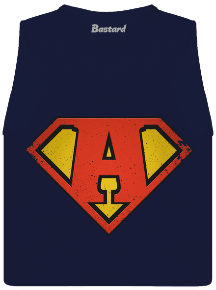 Som superhrdina dámske tielko voľné Navy