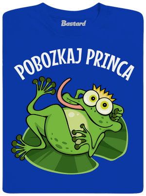 Pobozkaj princeznú a princa pánske tričko Royal Blue