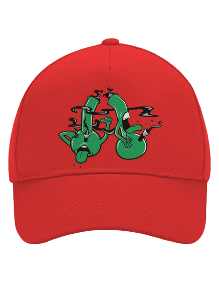 Bongo kašeľ šiltovka baseballka Classic Red