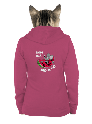 Som iná dámska mikina na zips Magenta