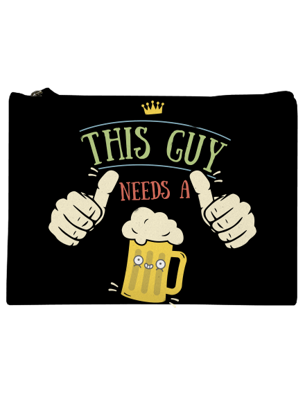 This guy needs a beer taštička Black