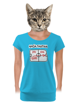 dámske tričko s lemom