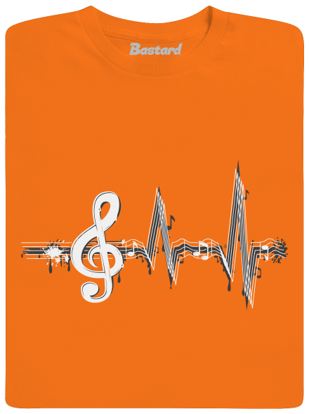 Žijem muzikou detské tričko Orange