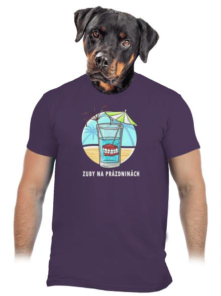 Zuby na prázdninách pánske tričko Urban Purple