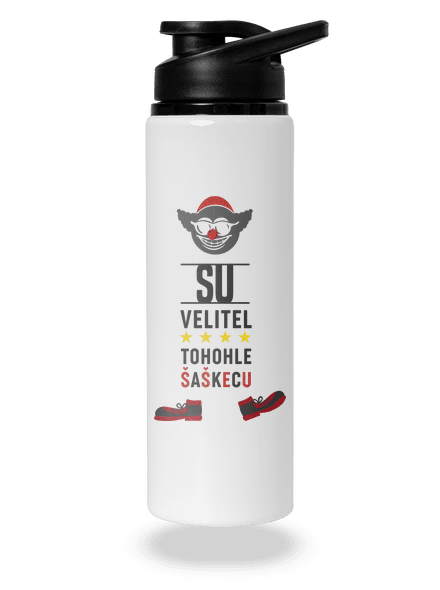 Velitel šaškecu flaša na vodu White