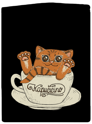 Kapučičíno pánska mikina na zips Black