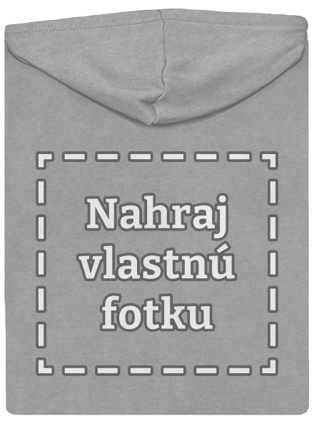 Vlastná potlač pánska mikina na zips Light Melange