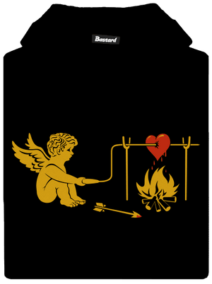 Amorek detská mikina klokanka Black